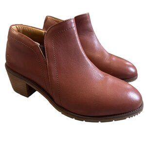 Xena Gravity Safety Shoe Cognac Brown Women's Size 9.5 Steel Toe Work Non-slip